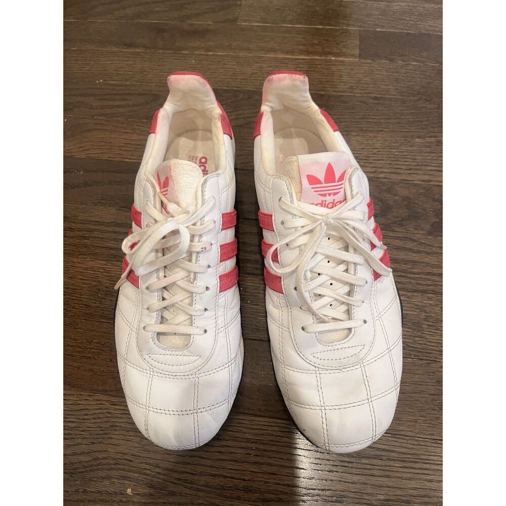 Adidas Tuscany Goodyear Womens Pink White Sz 10 Driving Running Racing Lifestyle